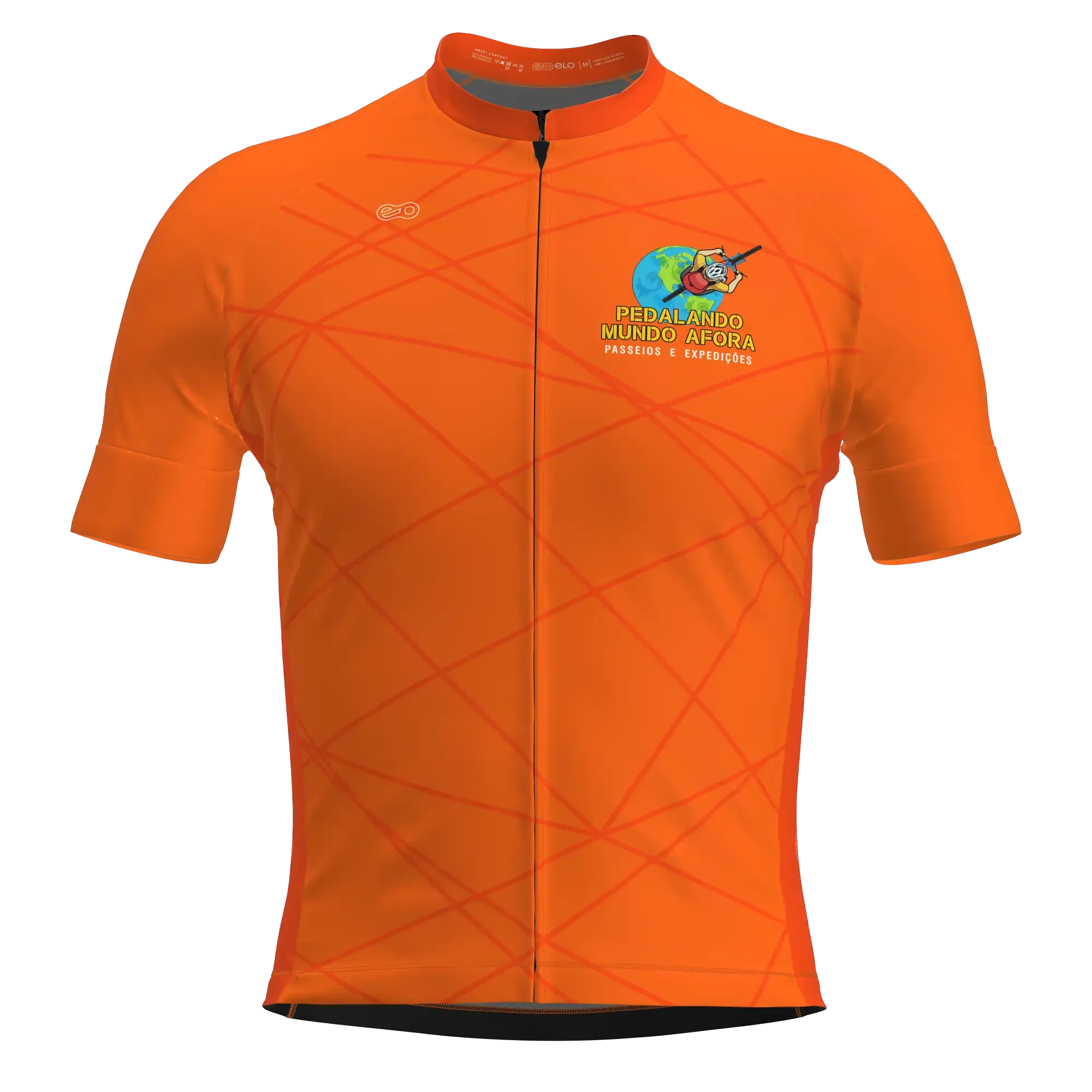 CAMISA LARANJA PEDALANDO MUNDO AFORA